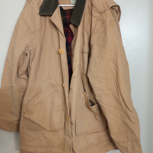 L.L. Bean Men's Vintage 90's Barn/Utility Jacket With Flannel Lining - Picture 3 of 11